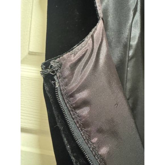 Holiday Party Dress Velvet Taffeta Tartan Plaid Teena Paige Vtg Xmas Jr Sz 7 - Picture 16 of 16